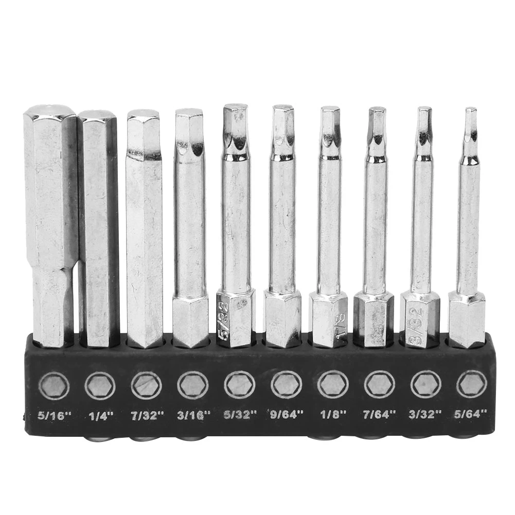 10PCS Hex Shank Screwdriver Bits Magnetic BST Bits -018 60mm Length
10PCS Hex Shank Screwdriver Bits Magnetic BST Bits -018 60mm Length