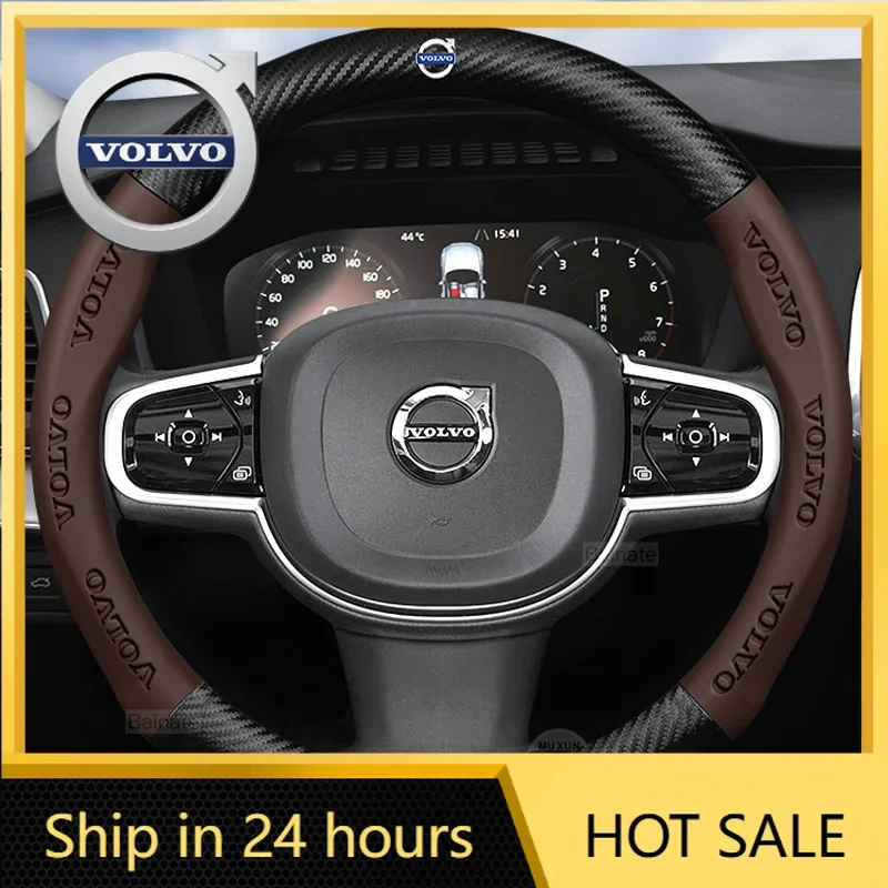 Steering Covers 37-38cm Anti-Slip Car Steering Wheel Cover For Volvo XC40 XC60 XC70 XC90 C30 C40 S60 S90 V40 V60 V90 Car interio
Steering Covers 37-38cm Anti-Slip Car Steering Wheel Cover For Volvo XC40 XC60 XC70 XC90 C30 C40 S60 S90 V40 V60 V90 Car interio