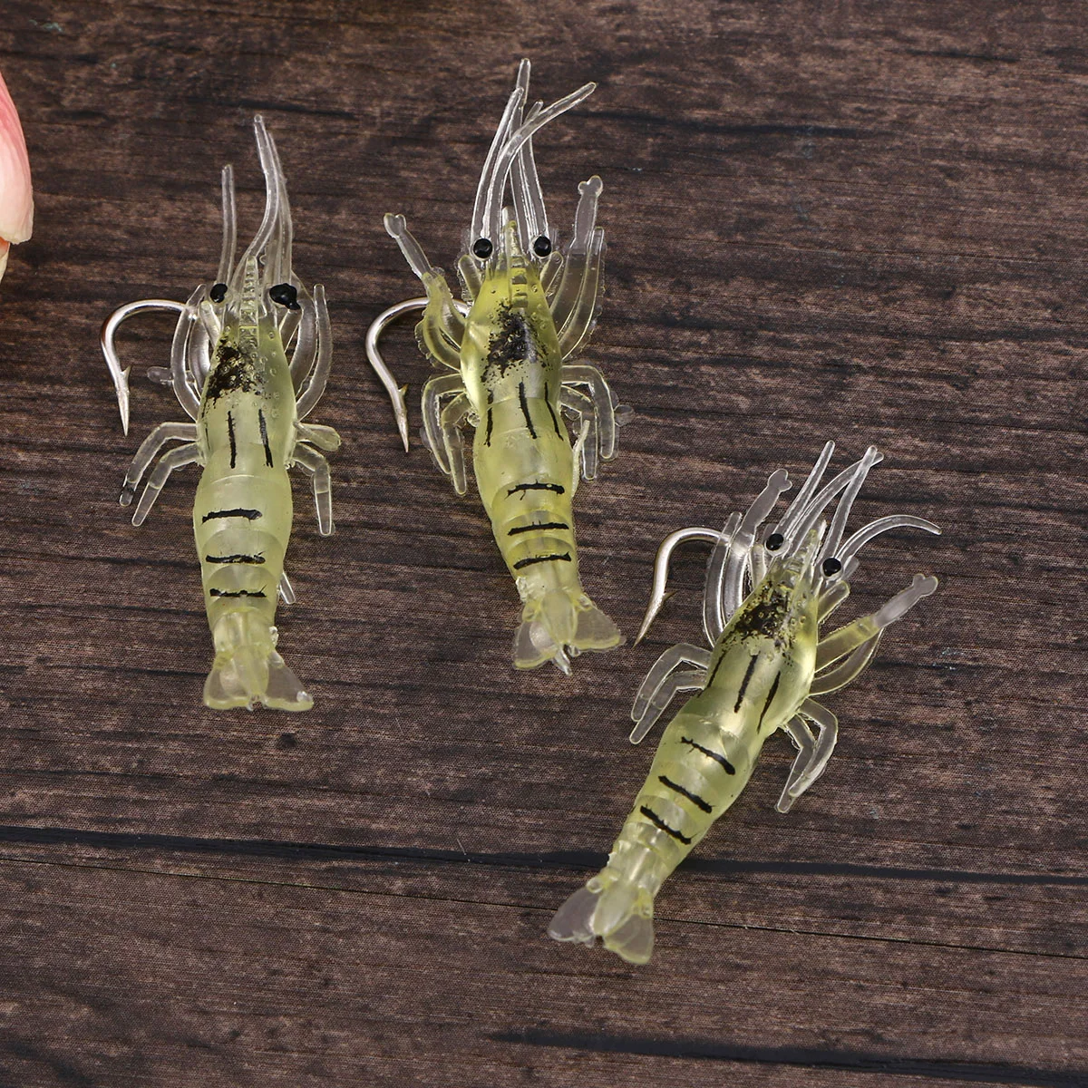 10pcs 4cm Bait Shrimp Simulation Grass Shrimp Plastic Fish Smell Luring Effect Good Fishing Gear(Transparent Yellow Belt Hook)
10pcs 4cm Bait Shrimp Simulation Grass Shrimp Plastic Fish Smell Luring Effect Good Fishing Gear(Transparent Yellow Belt Hook)