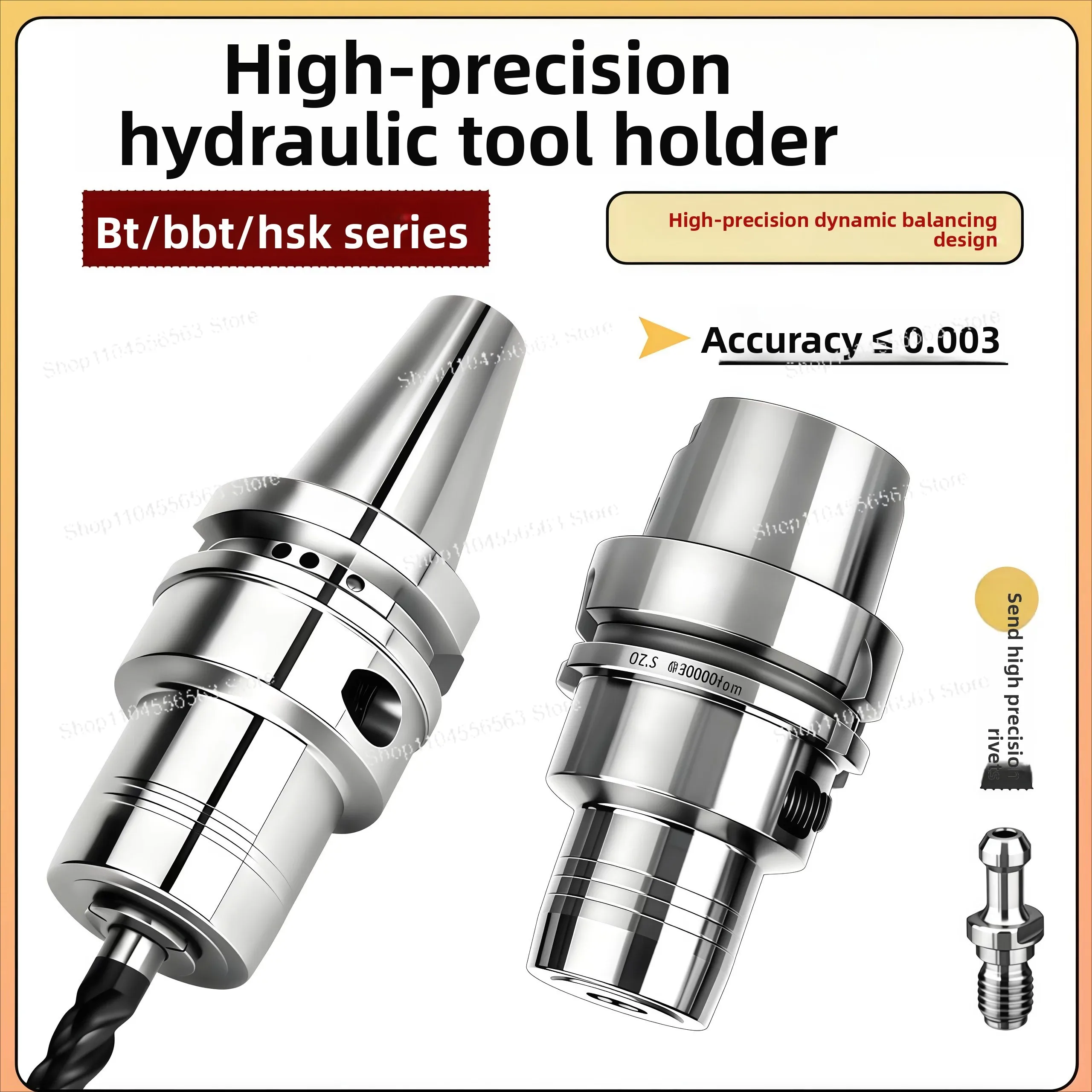 High-precision shock-absorbing fluid BT40BT30 tool holder comes standard with dynamic balancing hydraulic pressure
High-precision shock-absorbing fluid BT40BT30 tool holder comes standard with dynamic balancing hydraulic pressure