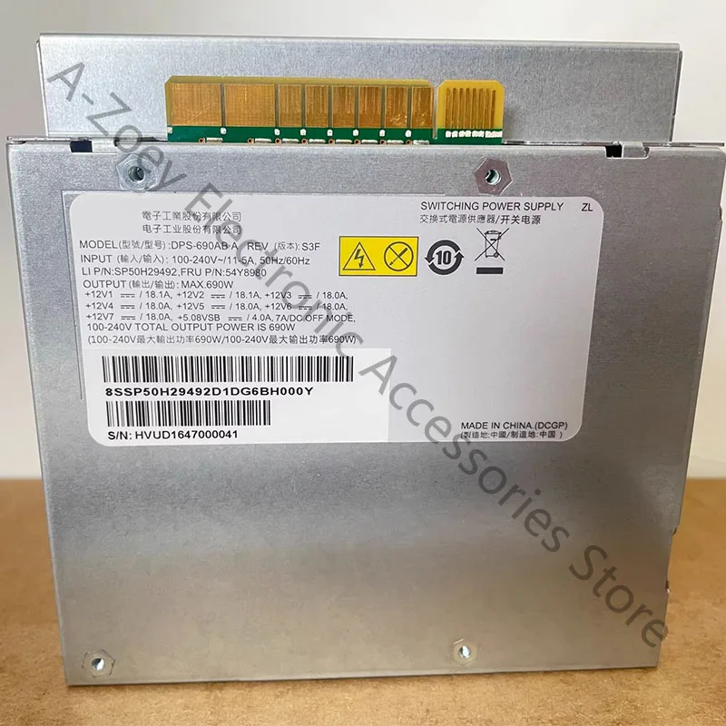 Original P520 P720 P620 DPS-690ABA Server Workstation Power DPS-690AB A 690W
Original P520 P720 P620 DPS-690ABA Server Workstation Power DPS-690AB A 690W