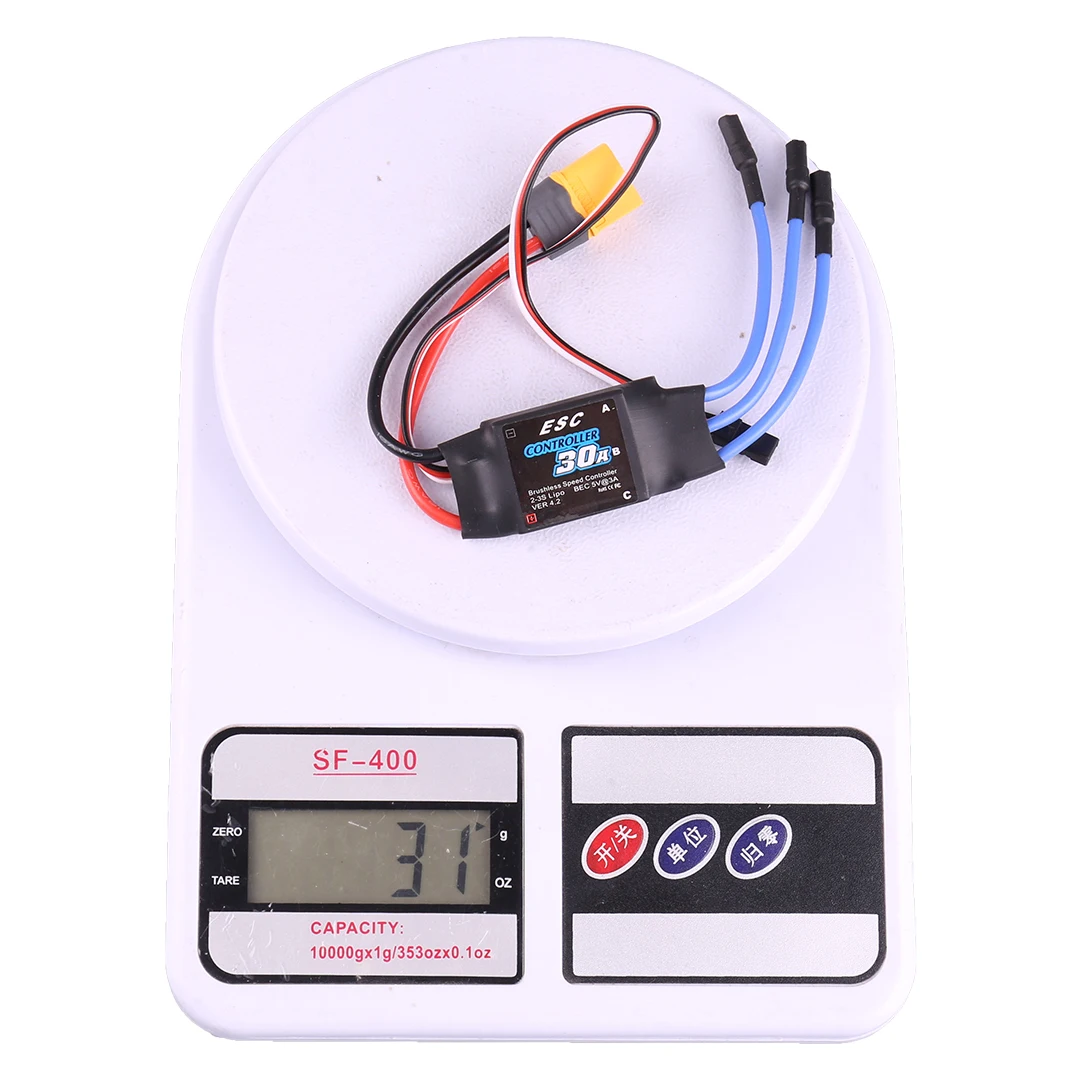 XXD 30A Brushless ESC Electronic Speed Controller Combo for 2212 Motor with Servo Tester - Electronic Speed Controller Combo
XXD 30A Brushless ESC Electronic Speed Controller Combo for 2212 Motor with Servo Tester - Electronic Speed Controller Combo