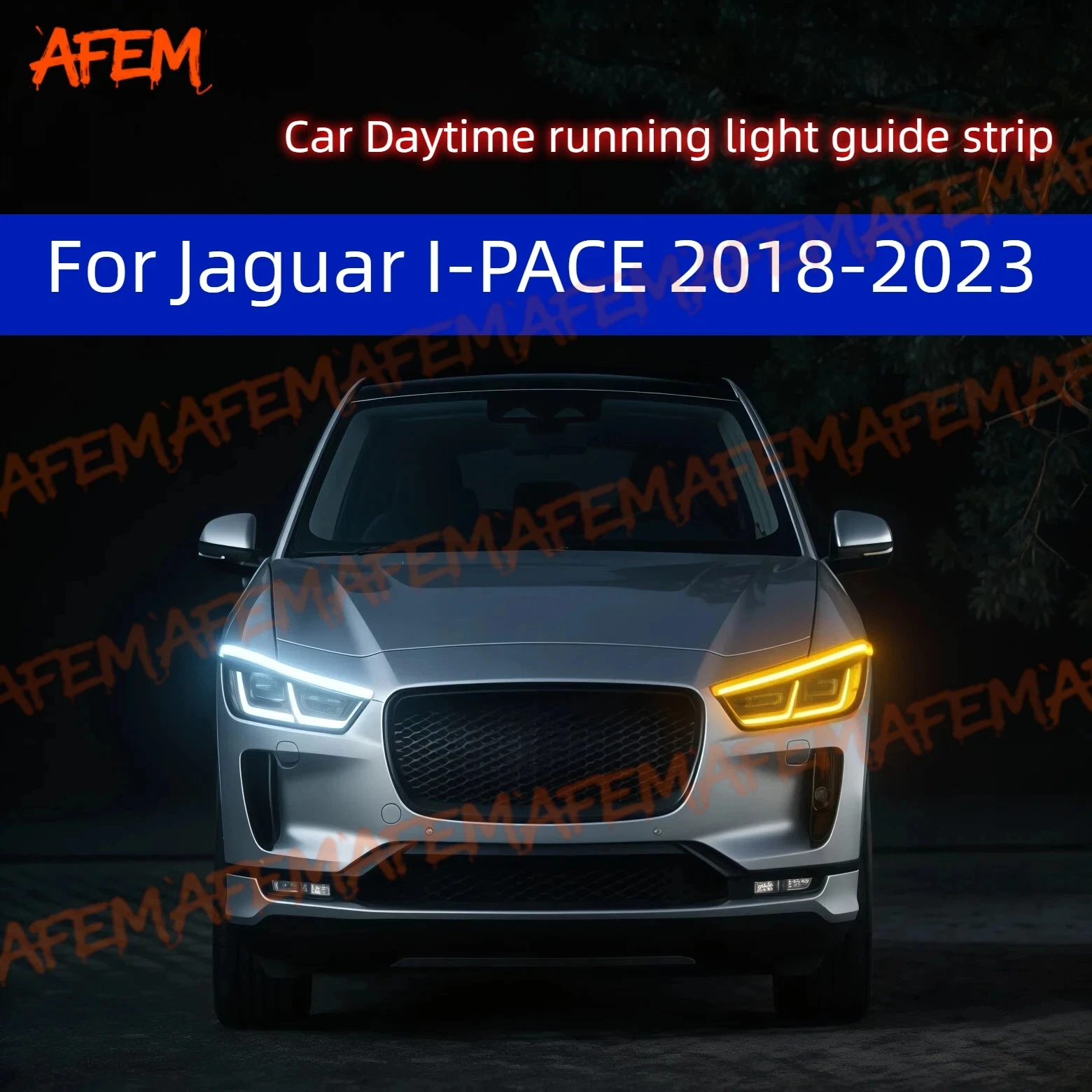 Car DRL Daytime Running Light Start Scan Style Sequential Flowing Turn Signal Light Ultra-Thin LED For Jaguar I-PACE 2018-2023
Car DRL Daytime Running Light Start Scan Style Sequential Flowing Turn Signal Light Ultra-Thin LED For Jaguar I-PACE 2018-2023