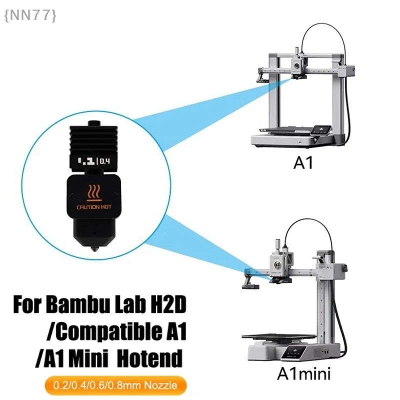 Для Bambu Lab H2D комплект Hotend из закаленной стали с высоким расходом 0,2/0,4/0,6/0,8 мм, сменное сопло Hotend, совместимое Bambu A1/A1 Mini
Для Bambu Lab H2D комплект Hotend из закаленной стали с высоким расходом 0,2/0,4/0,6/0,8 мм, сменное сопло Hotend, совместимое Bambu A1/A1 Mini