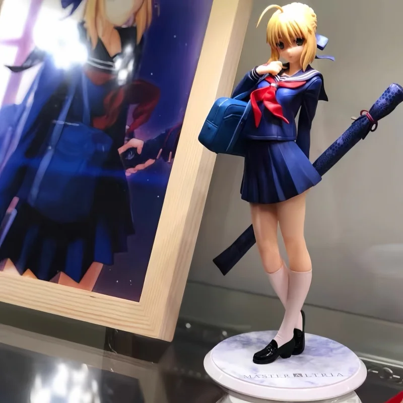 22cm Anime Fate/Stay Night Altria Pendragon Figure 1/7 School Uniform Dress Up Model Toy Gift Collection Action Figure
22cm Anime Fate/Stay Night Altria Pendragon Figure 1/7 School Uniform Dress Up Model Toy Gift Collection Action Figure