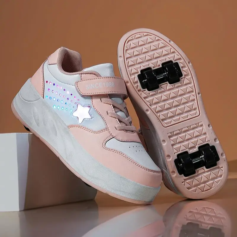 Children's Outdoor Sports Shoes Leather Surface Waterproof Rotating Buckle Men's Women's Four-Wheel Walking Shoes Trendy New ...
Children's Outdoor Sports Shoes Leather Surface Waterproof Rotating Buckle Men's Women's Four-Wheel Walking Shoes Trendy New ...