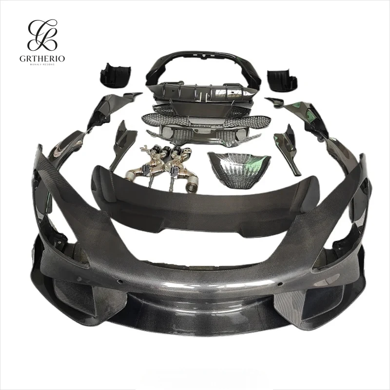 All Carbon Fiber 765LT Style Body Kit for McLaren 720S Upgraded Front Bumper Rear Bumper Side Skirts and Rear Spoiler
All Carbon Fiber 765LT Style Body Kit for McLaren 720S Upgraded Front Bumper Rear Bumper Side Skirts and Rear Spoiler