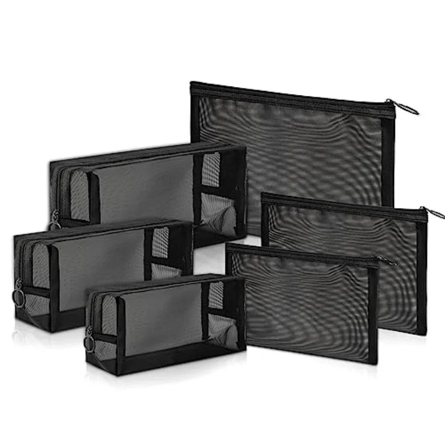 pouch, Mesh Cosmetic Bag Portable Makeup Pouch Travel Toiletry Bag for Makeup Organizer Home Office Travel Accessories, 6 Piece
pouch, Mesh Cosmetic Bag Portable Makeup Pouch Travel Toiletry Bag for Makeup Organizer Home Office Travel Accessories, 6 Piece