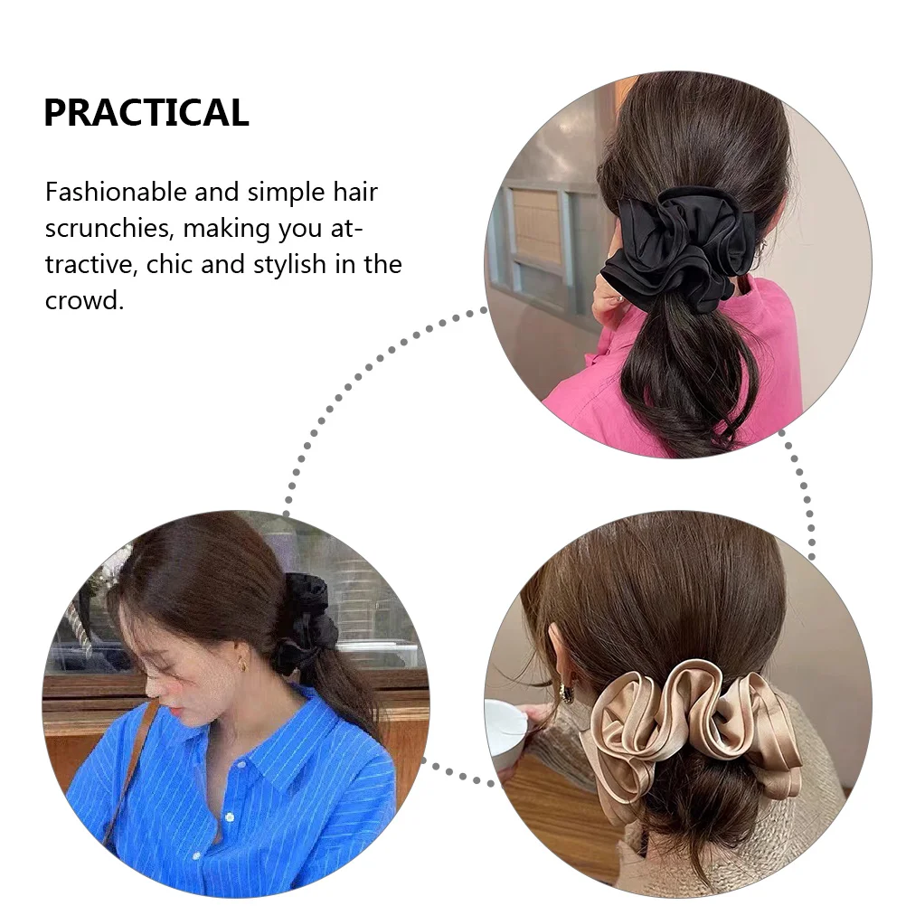 2 Pcs Hair Tie Scrunchy Accessory for Women Silk Scrunchies Satin Elastic Ties Ribbon 
2 Pcs Hair Tie Scrunchy Accessory for Women Silk Scrunchies Satin Elastic Ties Ribbon