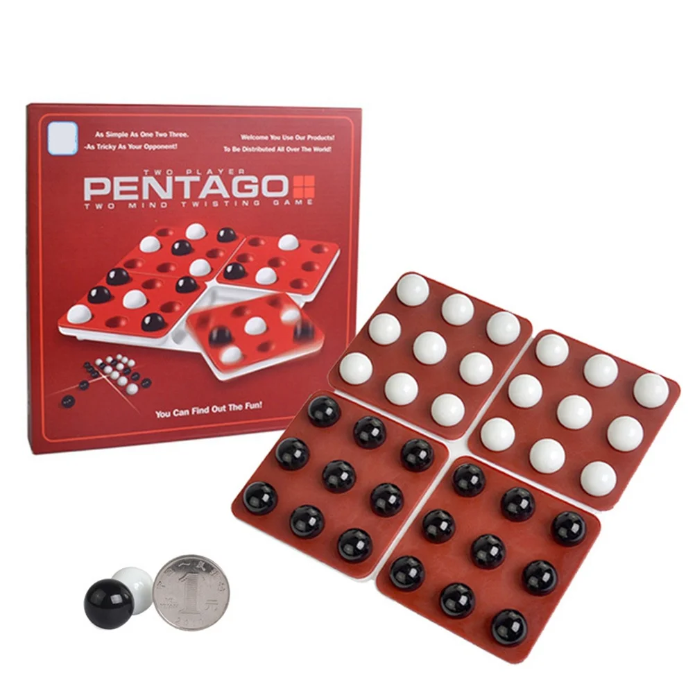 Pentago Board Game Family Party Bar Contest Game Chess Children Classic Game Intellectual Development Toy
Pentago Board Game Family Party Bar Contest Game Chess Children Classic Game Intellectual Development Toy