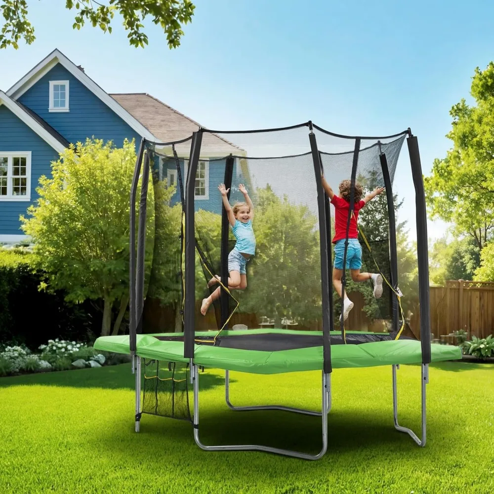 Rectangle Trampoline for Kids Double Enclosure Openings Outdoor Safety Net Wind Stakes Storage Bag, Custom
Rectangle Trampoline for Kids Double Enclosure Openings Outdoor Safety Net Wind Stakes Storage Bag, Custom