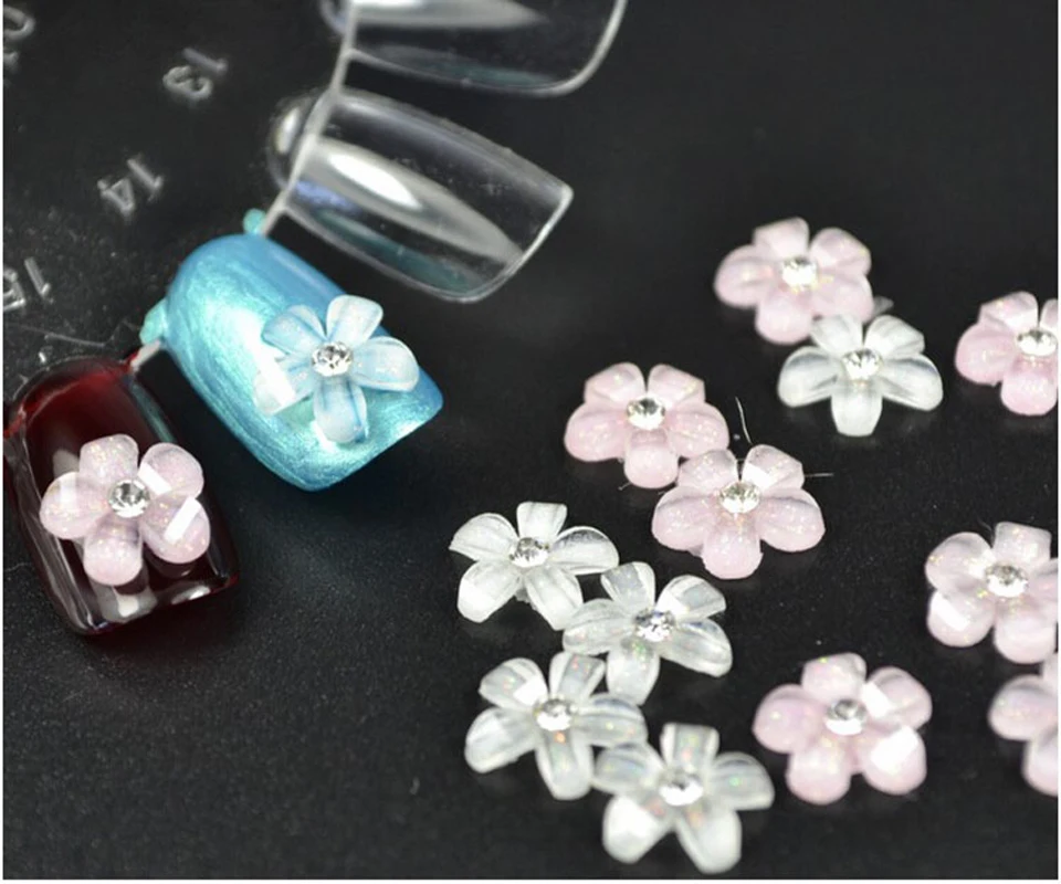 50Pcs 3D Flower Nail Art Charms Acrylic Resin Flowers Nail Design Flowers Nail Rhinestone Glitter Little Flower DIY Nail Art
50Pcs 3D Flower Nail Art Charms Acrylic Resin Flowers Nail Design Flowers Nail Rhinestone Glitter Little Flower DIY Nail Art