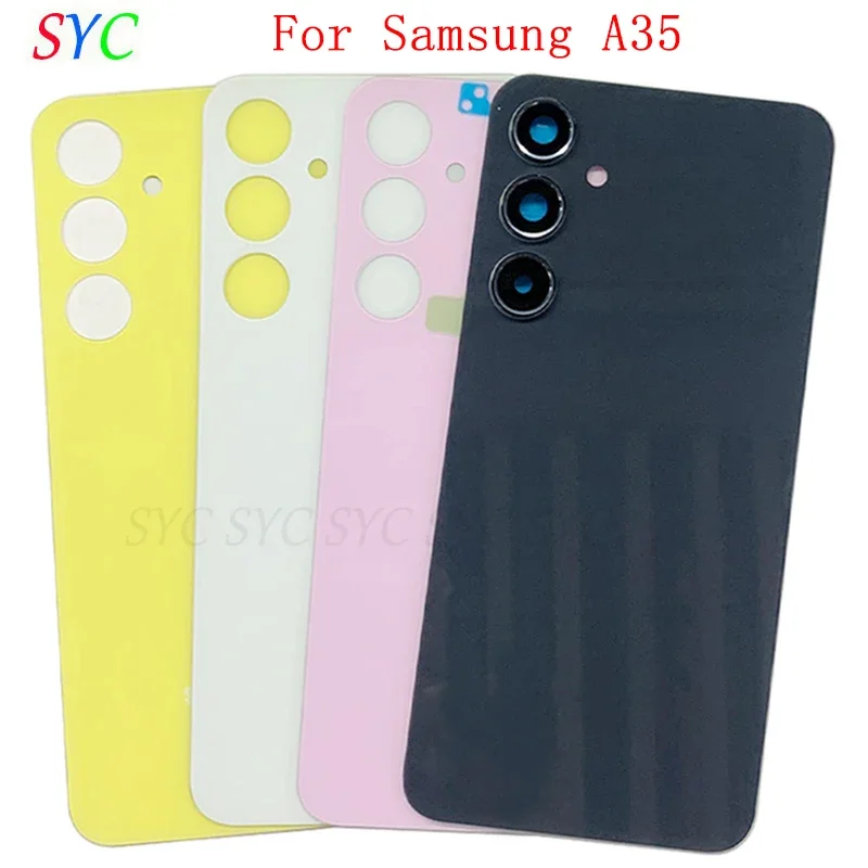 Back Door Battery Cover Housing Case For Samsung A35 A356 Rear Cover with Logo Repair Parts
Back Door Battery Cover Housing Case For Samsung A35 A356 Rear Cover with Logo Repair Parts