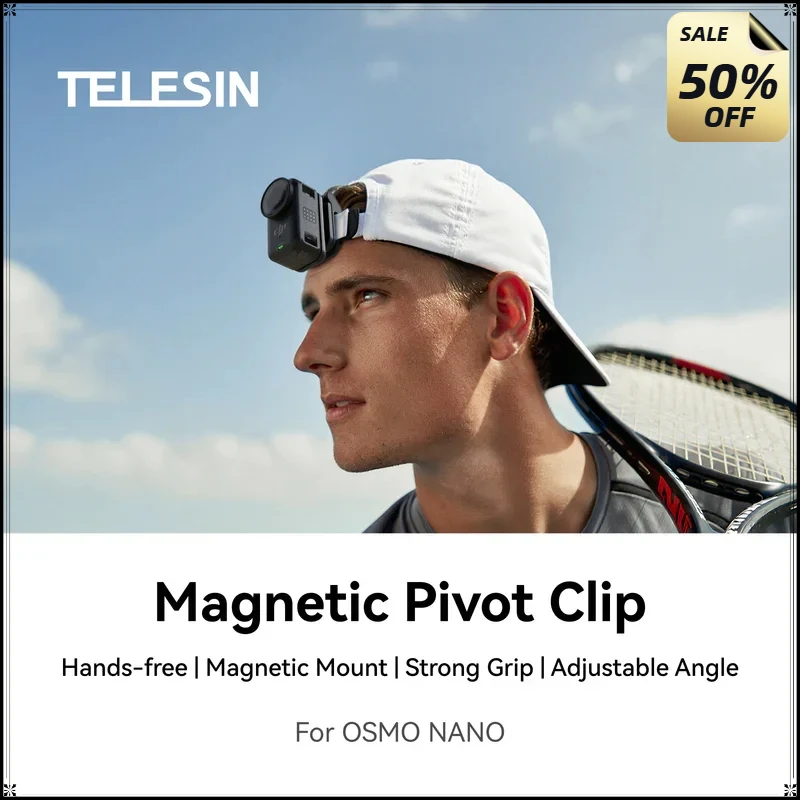 TELESIN Magnetic Quick Release Hat Cap Clip Mount Adjustable Angle Adapter For DJI OSMO Nano Insta360 Go Ultra Action Camera
TELESIN Magnetic Quick Release Hat Cap Clip Mount Adjustable Angle Adapter For DJI OSMO Nano Insta360 Go Ultra Action Camera