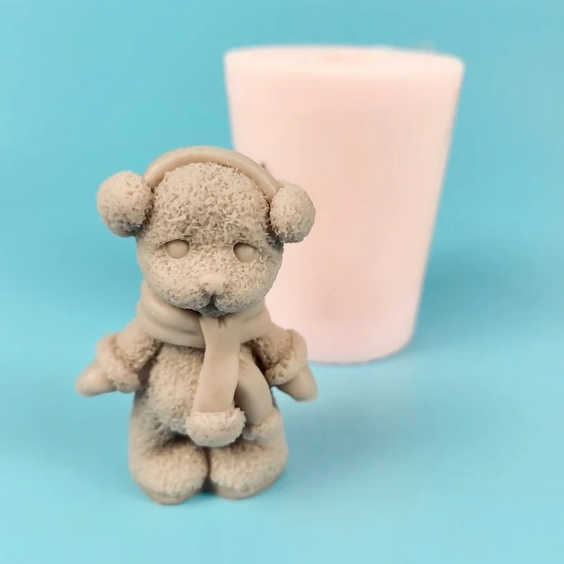 Bears Mold Ear Muffs, Scarves, Gloves, Winter Teddy Bears Soap Molds Silicone 3D Wedding Birthday Clay Resin Mould
Bears Mold Ear Muffs, Scarves, Gloves, Winter Teddy Bears Soap Molds Silicone 3D Wedding Birthday Clay Resin Mould