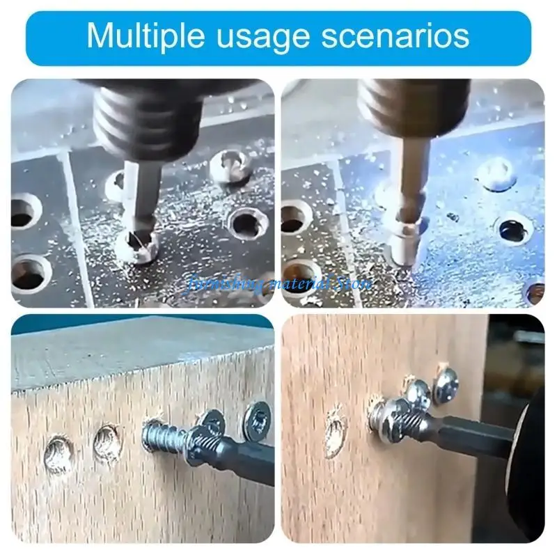 Y5GD 4Pcs Damaged Screw Extractor Set Stripped for Broken Bolt Remover Set Extension Bit Holder Socket Adapter
Y5GD 4Pcs Damaged Screw Extractor Set Stripped for Broken Bolt Remover Set Extension Bit Holder Socket Adapter