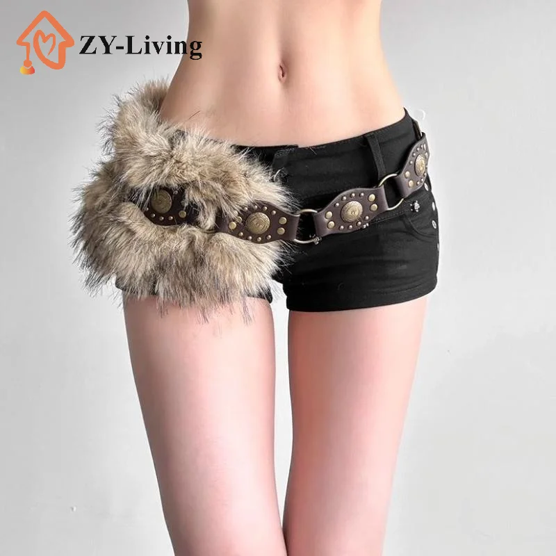 Y2K Punk PU Studded Fur Belt Vintage Faux Fur Metal Plush Waistband for Jeans Fashionable Punk Style Accessory
Y2K Punk PU Studded Fur Belt Vintage Faux Fur Metal Plush Waistband for Jeans Fashionable Punk Style Accessory