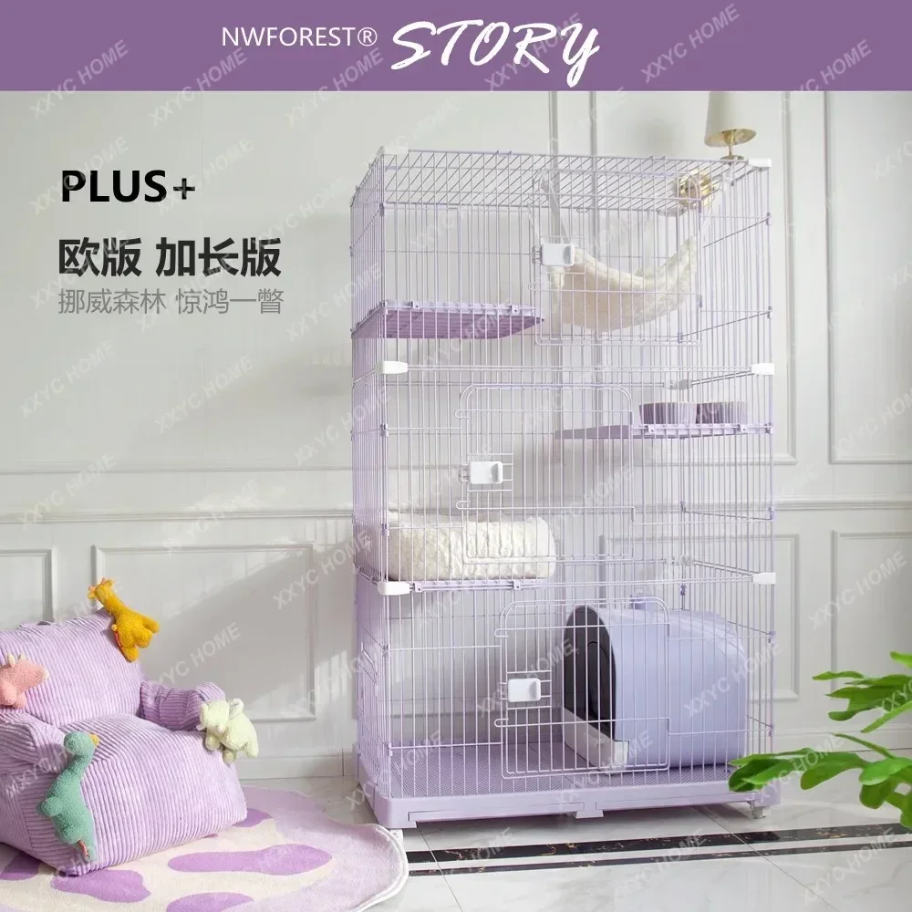 Клетка для кошек Супер большое свободное пространство Трехслойная домашняя двухслойная вилла для кошек в помещении
Клетка для кошек Супер большое свободное пространство Трехслойная домашняя двухслойная вилла для кошек в помещении