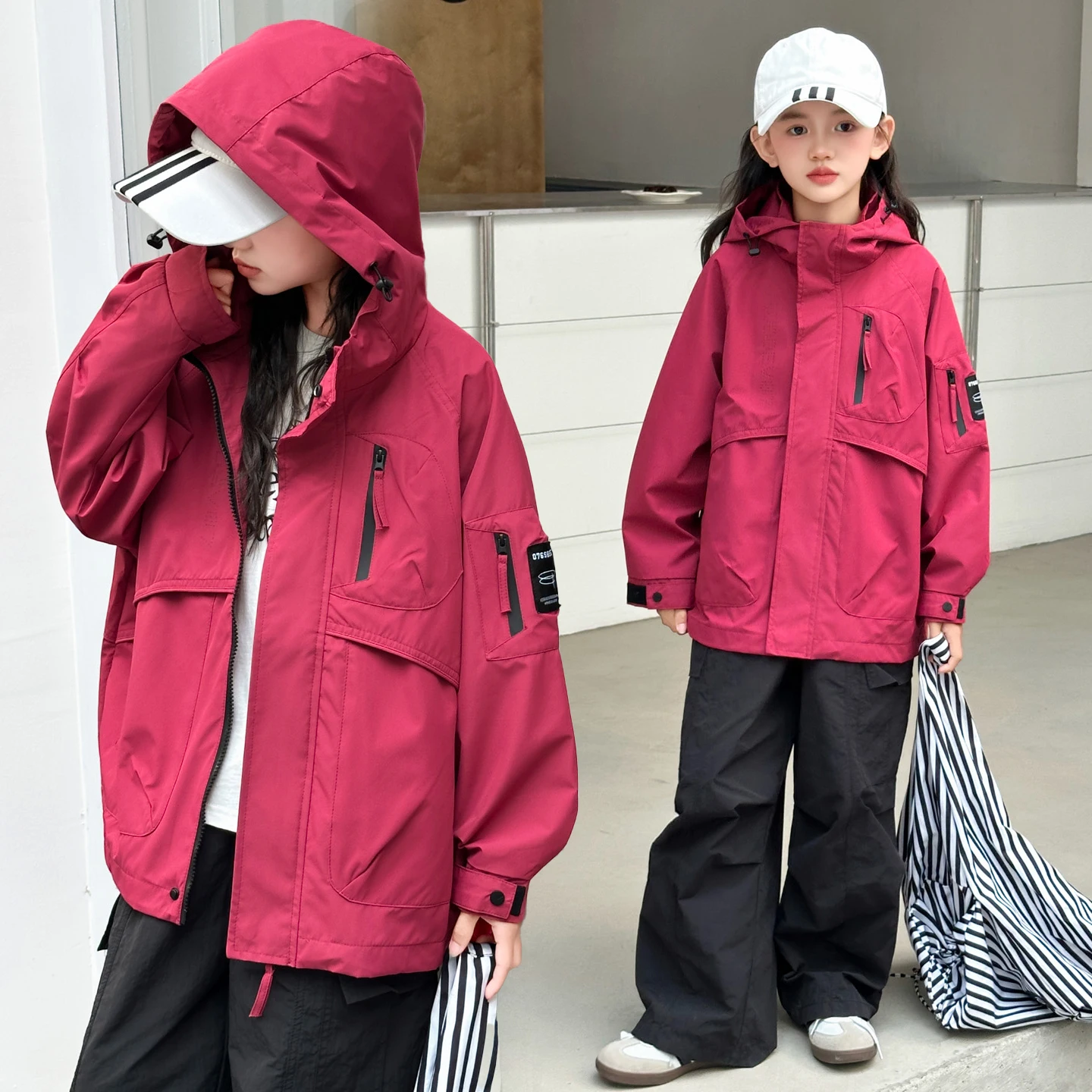 Kids Spring Autumn Jacket Child Windbreak Age4-14Y Girl Casual Sporty Coat Tween Little Child Waterproof Sunscreen Daily Outwear
Kids Spring Autumn Jacket Child Windbreak Age4-14Y Girl Casual Sporty Coat Tween Little Child Waterproof Sunscreen Daily Outwear