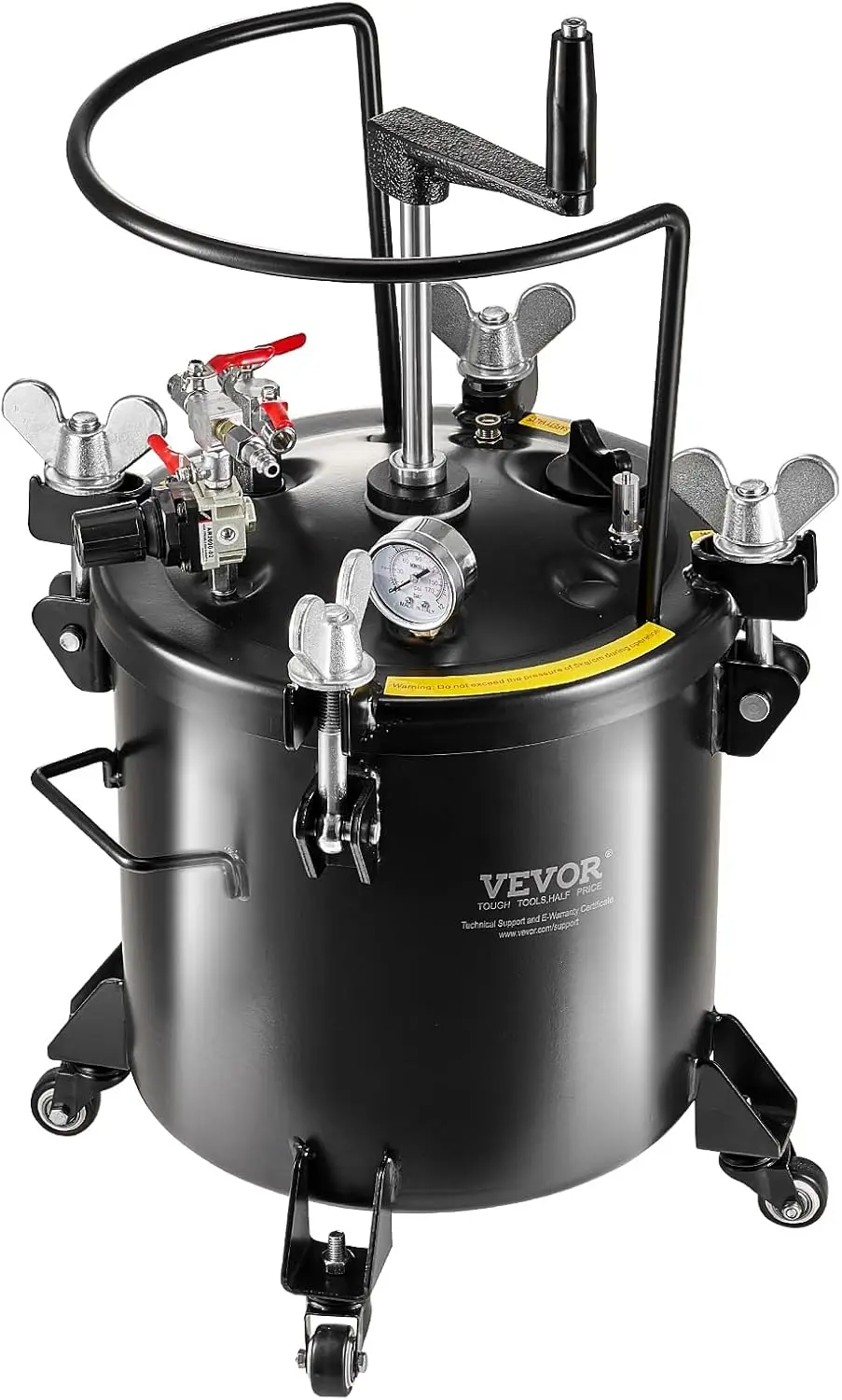 Резервуар под давлением 20 л/5 галлонов, горшок под давлением краски-распылителя, регулируемое давление 70 фунтов на квадратный дюйм, стальной резервуар для краски под давлением с роликами
Резервуар под давлением 20 л/5 галлонов, горшок под давлением краски-распылителя, регулируемое давление 70 фунтов на квадратный дюйм, стальной резервуар для краски под давлением с роликами