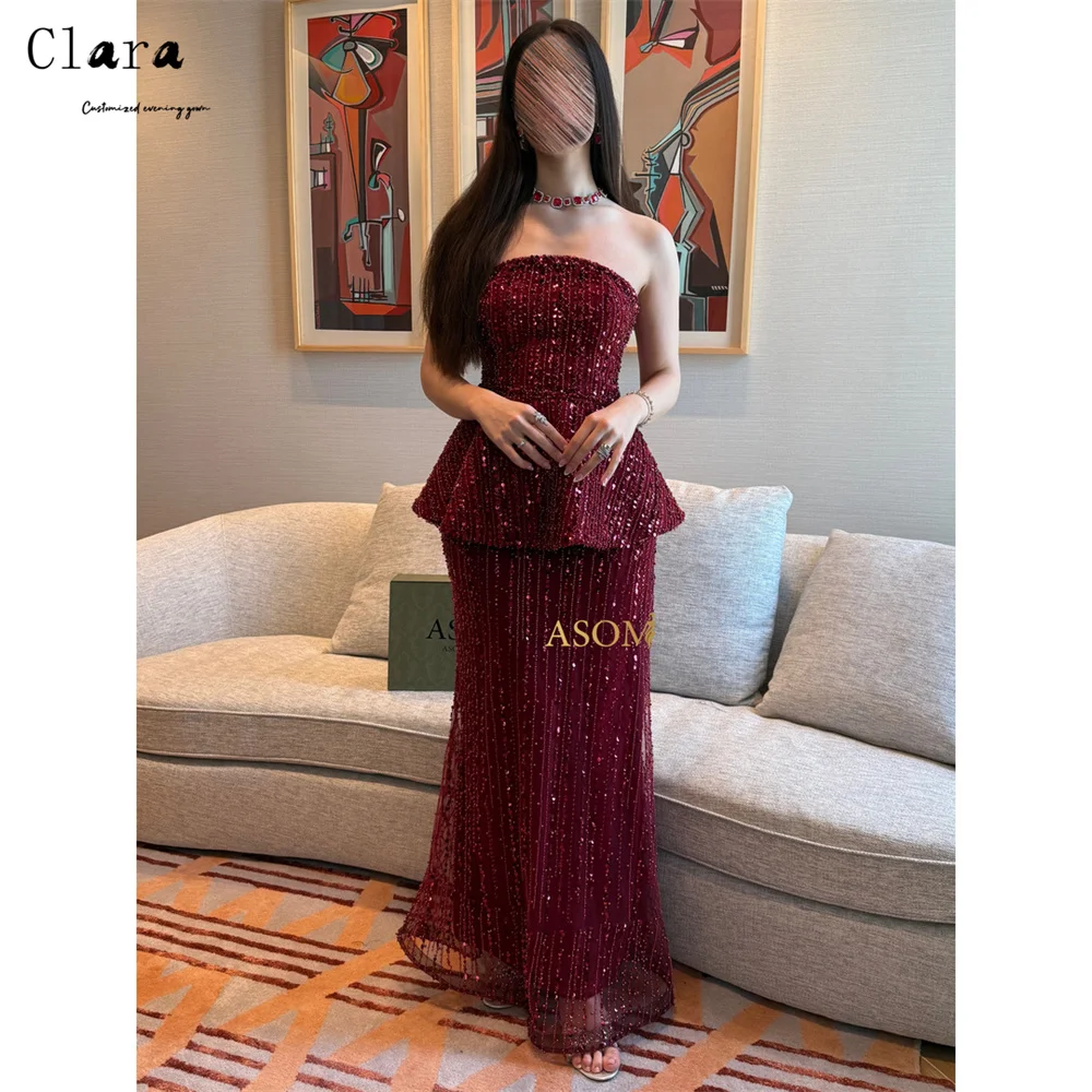 Clara Custom Tube Top Maroon Fishtail Strapless Luxurious Women's Evening Dresses for Events Luxury Elegant Party Dresses 2026
Clara Custom Tube Top Maroon Fishtail Strapless Luxurious Women's Evening Dresses for Events Luxury Elegant Party Dresses 2026
