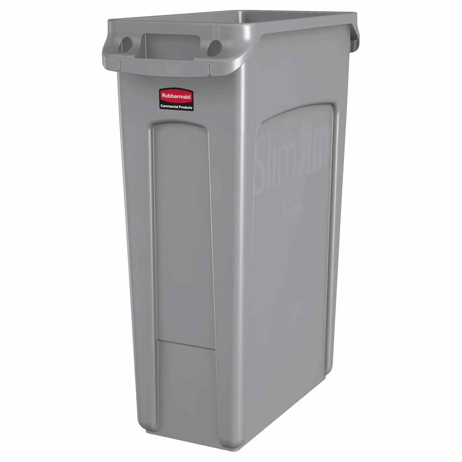 23 Gallon Slim Plastic Rectangular Trash Can with Venting Channels and Bag Cinches, Gray
23 Gallon Slim Plastic Rectangular Trash Can with Venting Channels and Bag Cinches, Gray