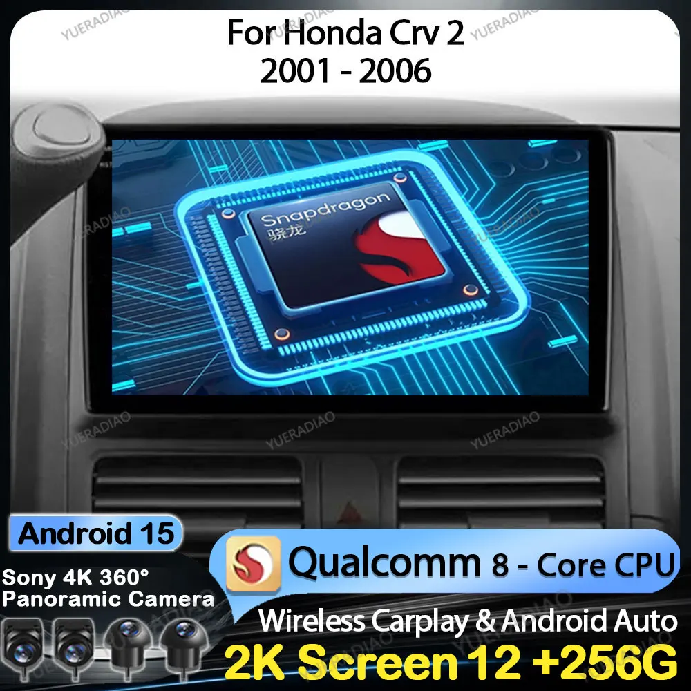 Android 15 Беспроводной Carplay Auto для Honda CR-V CRV 2 2001 2002 2003-2006 Автомобильный радиоприемник Мультимедийный видеоплеер GPS NAVI 4G WIFI
Android 15 Беспроводной Carplay Auto для Honda CR-V CRV 2 2001 2002 2003-2006 Автомобильный радиоприемник Мультимедийный видеоплеер GPS NAVI 4G WIFI