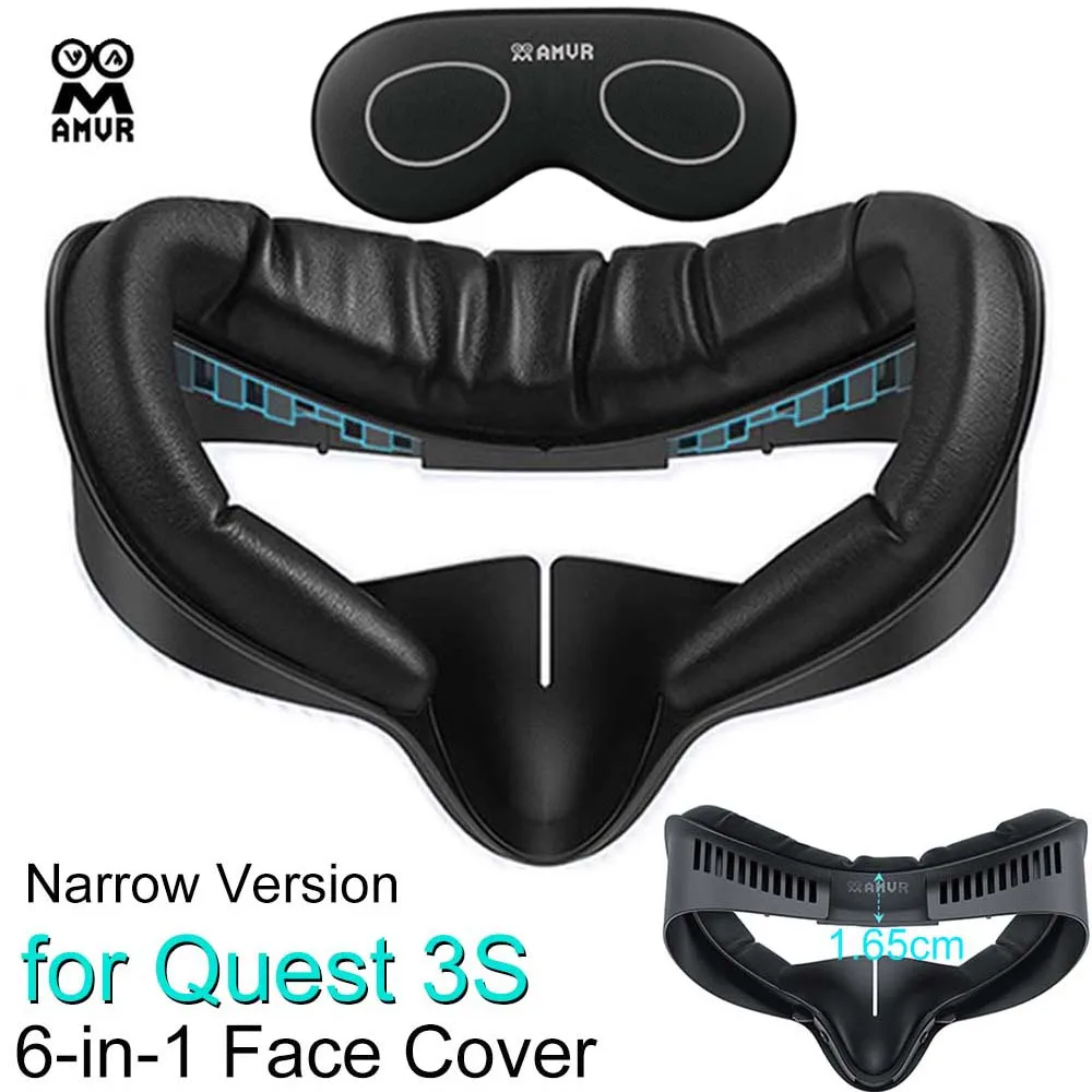 AMVR Facial Interface for Quest 3S Face Mack Lens Cover PU Leather Replacement Ice Silk Pad (Narrow Version)
AMVR Facial Interface for Quest 3S Face Mack Lens Cover PU Leather Replacement Ice Silk Pad (Narrow Version)