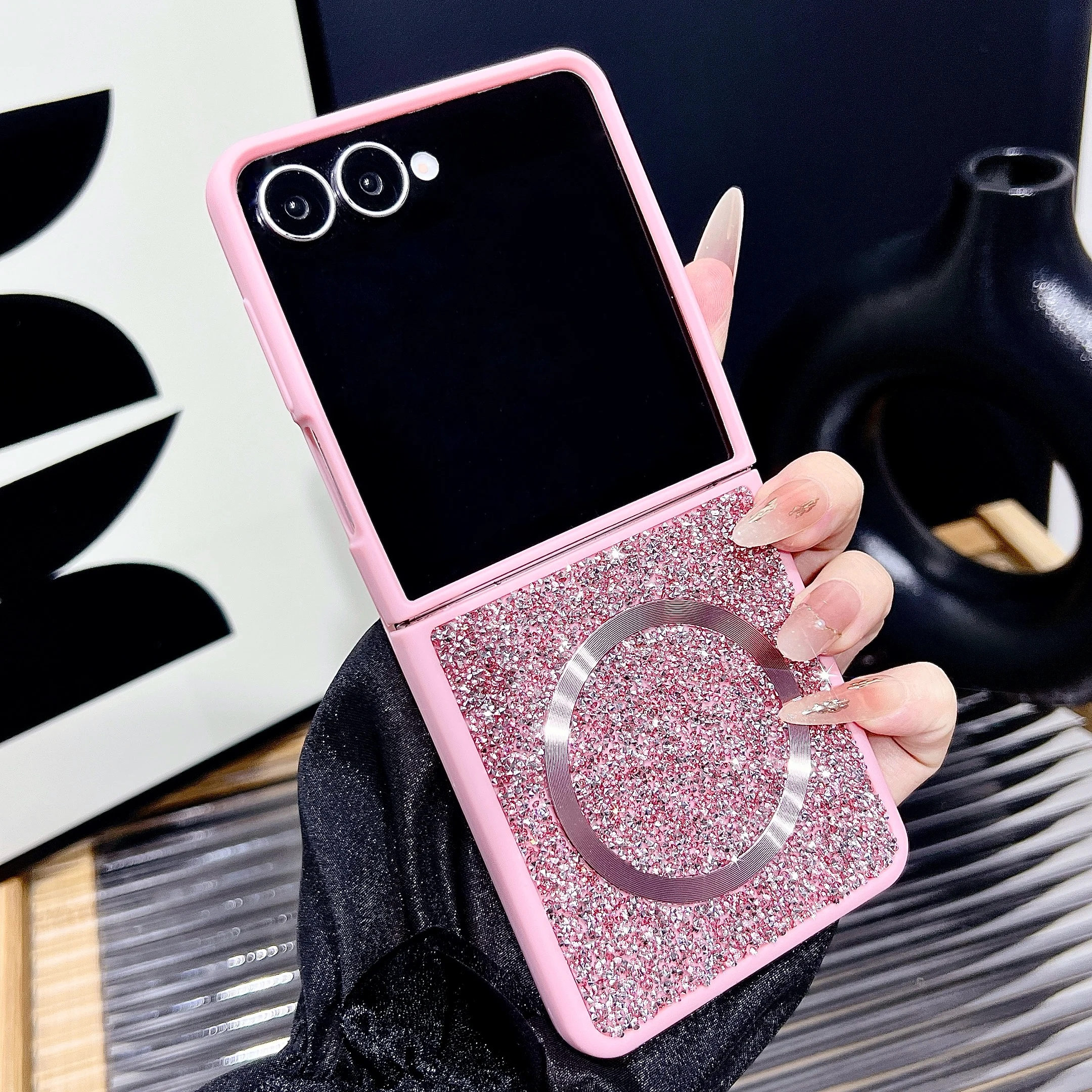 New Luxury Flash Diamond Full Diamond Phone Case For Samsung Galaxy Z Flip 4 5 6 7 Magsafe Magnetic Anti Shock Protective Cover
New Luxury Flash Diamond Full Diamond Phone Case For Samsung Galaxy Z Flip 4 5 6 7 Magsafe Magnetic Anti Shock Protective Cover