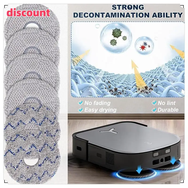 Сменные аксессуары для Ecovacs Deebot X2 Omni / X2 / X2 Pro / DEX86: основная боковая щетка, фильтр Hepa, тряпка для швабры, мешки для пыли
Сменные аксессуары для Ecovacs Deebot X2 Omni / X2 / X2 Pro / DEX86: основная боковая щетка, фильтр Hepa, тряпка для швабры, мешки для пыли