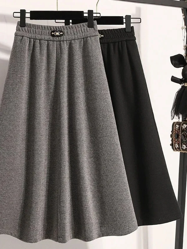 High Waist A-Line Midi Skirt Faionable Woolen Autumn Winter New Sle Elastic Waist Slimming Versatile Mid-Length Trendy Skirt
High Waist A-Line Midi Skirt Faionable Woolen Autumn Winter New Sle Elastic Waist Slimming Versatile Mid-Length Trendy Skirt