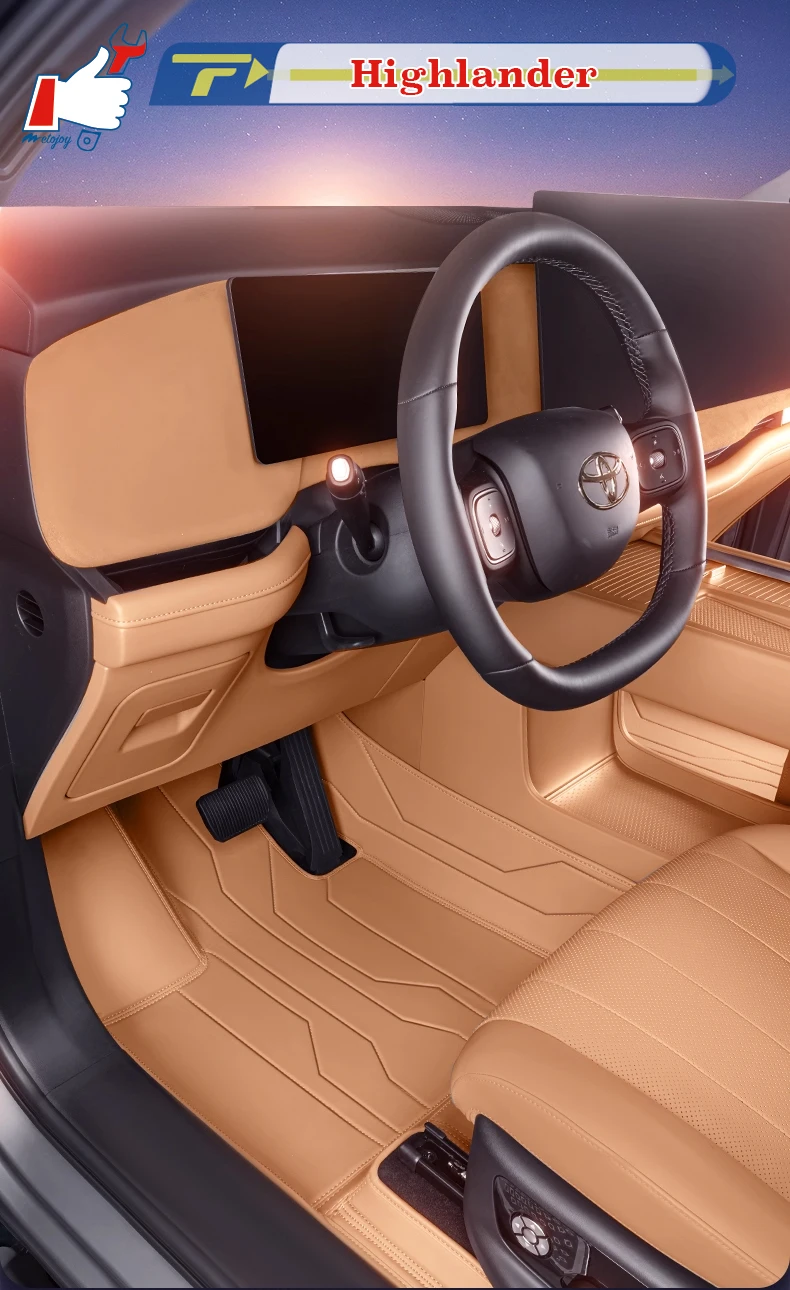 Left-hand Drive Car Floor Mat For Toyota Highlander 2024 7 Seats Full-Surround Foot Mat Mat Floor Liner Floor Carpet Water-proof
Left-hand Drive Car Floor Mat For Toyota Highlander 2024 7 Seats Full-Surround Foot Mat Mat Floor Liner Floor Carpet Water-proof