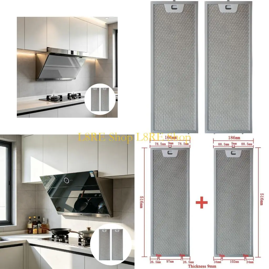 L8RE High Quality Aluminum Filters Right Size For Most Hood Types
L8RE High Quality Aluminum Filters Right Size For Most Hood Types