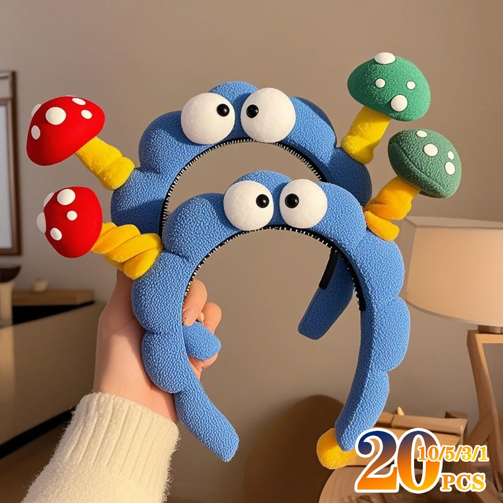 1-20PCS Cute Sponge Headband Twisted Funny Cartoon Plush Big Eye Mushroom Hairband Cute Headwear Big Eyes Hair Hoop Y2k
1-20PCS Cute Sponge Headband Twisted Funny Cartoon Plush Big Eye Mushroom Hairband Cute Headwear Big Eyes Hair Hoop Y2k