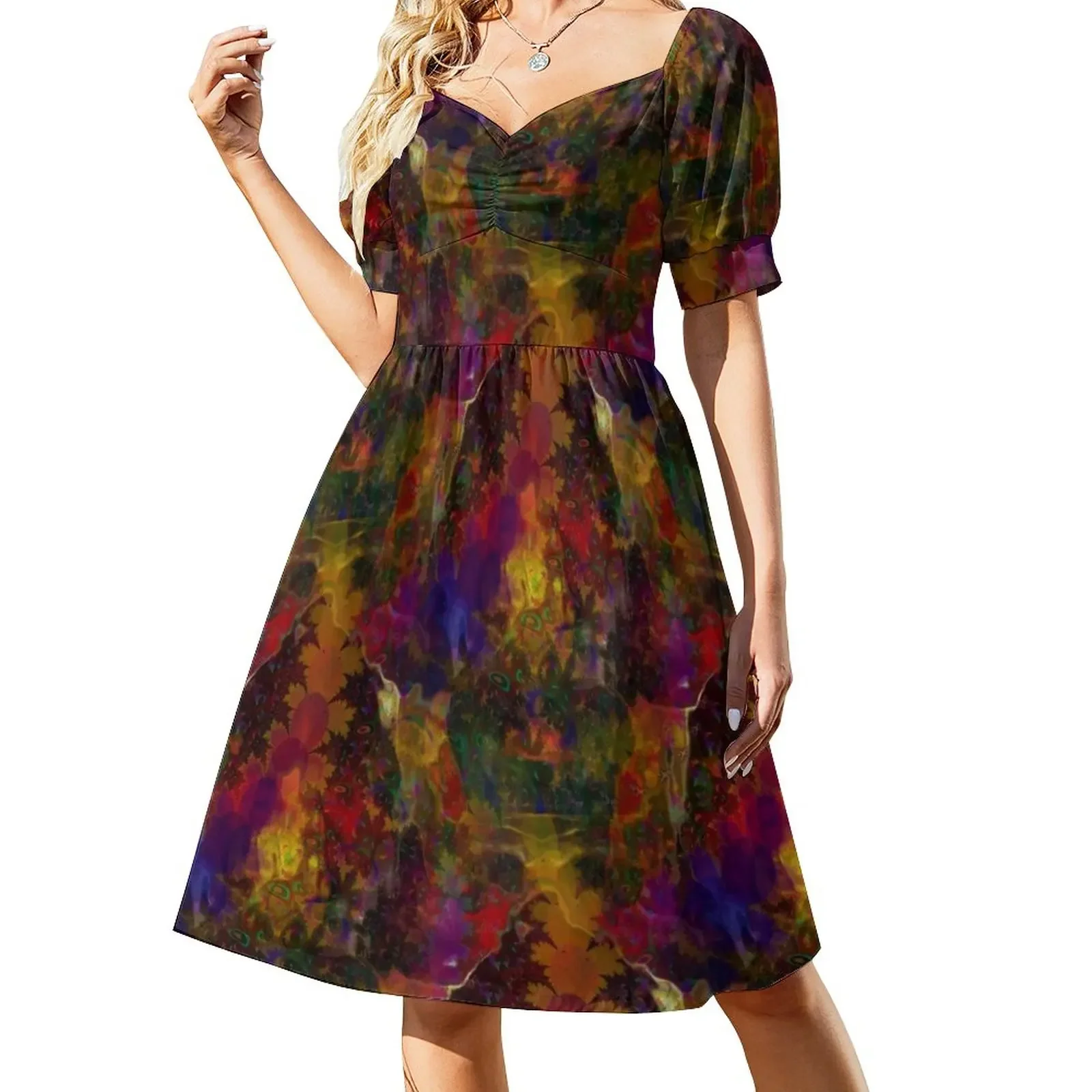 Stereo Trippin Short-Sleeved Dress elegant dresses for women Dress vintage Woman clothes sexy short dresses daring
Stereo Trippin Short-Sleeved Dress elegant dresses for women Dress vintage Woman clothes sexy short dresses daring