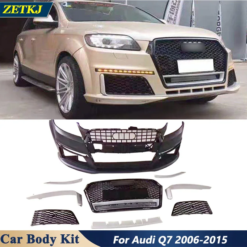 Q7 Modify to RS Style PP Unpainted Front Bumper Grille LED Lights For Audi Q7 2006-2015 Car Body Kit
Q7 Modify to RS Style PP Unpainted Front Bumper Grille LED Lights For Audi Q7 2006-2015 Car Body Kit