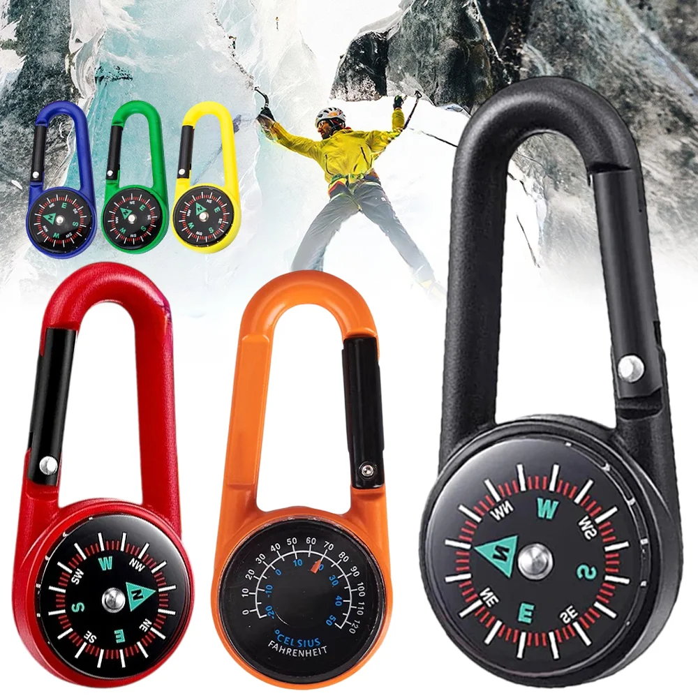 Mini Compass Carabiner Clip Outdoor Hiking Camping Keychain Lightweight Survival Buckle Backpack Climbing Mountaineering Gear
Mini Compass Carabiner Clip Outdoor Hiking Camping Keychain Lightweight Survival Buckle Backpack Climbing Mountaineering Gear