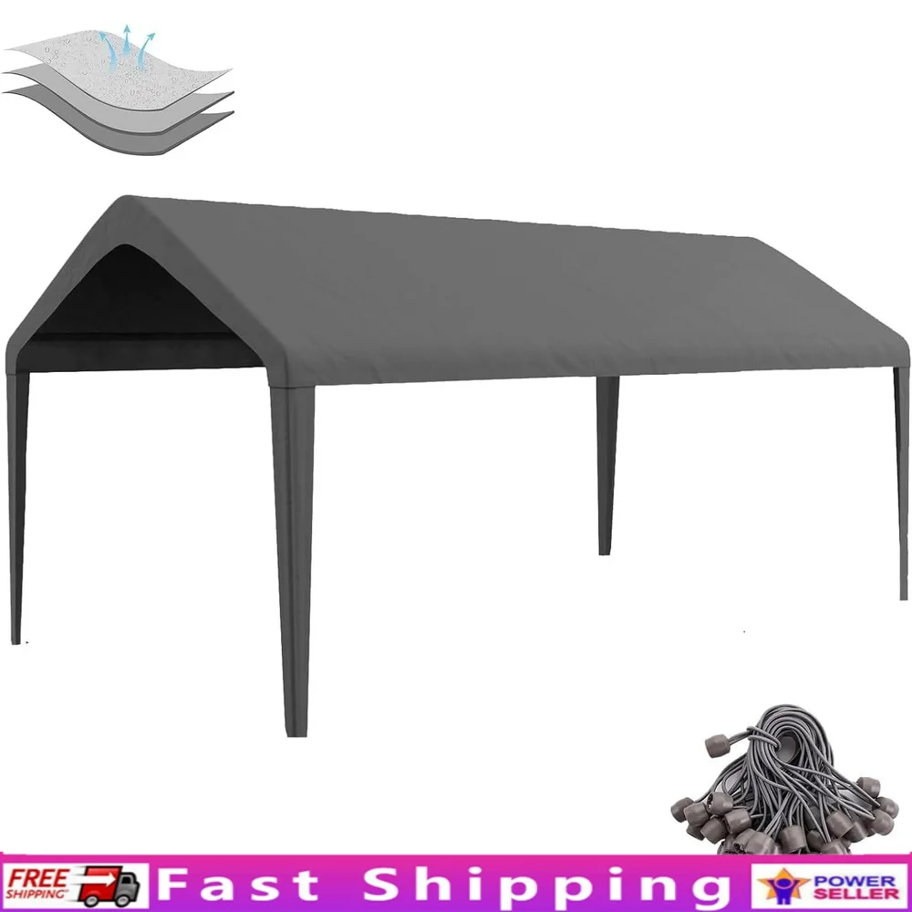 Durable Carport Replacement Canopy Cover 800D Oxford Waterproof Garage Shelter Top with Extra Lengthening Design Easy Assembly
Durable Carport Replacement Canopy Cover 800D Oxford Waterproof Garage Shelter Top with Extra Lengthening Design Easy Assembly