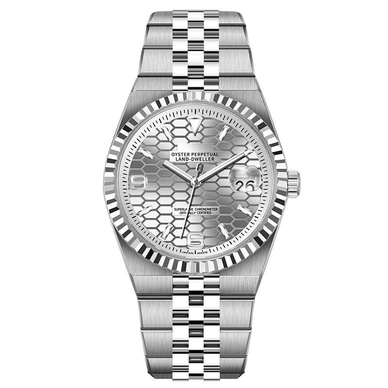 NH35 Automatic Mechanical Men's Watch - 39.5mm, 34mm Green Luminous Dial Date Window Stainless Steel Business Timepiece Fit NH35
NH35 Automatic Mechanical Men's Watch - 39.5mm, 34mm Green Luminous Dial Date Window Stainless Steel Business Timepiece Fit NH35