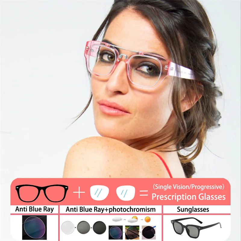 Double-beam Oversized Frame Hyperopic Photochromic Anti Blue Ray Women Sunglasses Presbyopic Astigmatism Prescription Glasses
Double-beam Oversized Frame Hyperopic Photochromic Anti Blue Ray Women Sunglasses Presbyopic Astigmatism Prescription Glasses