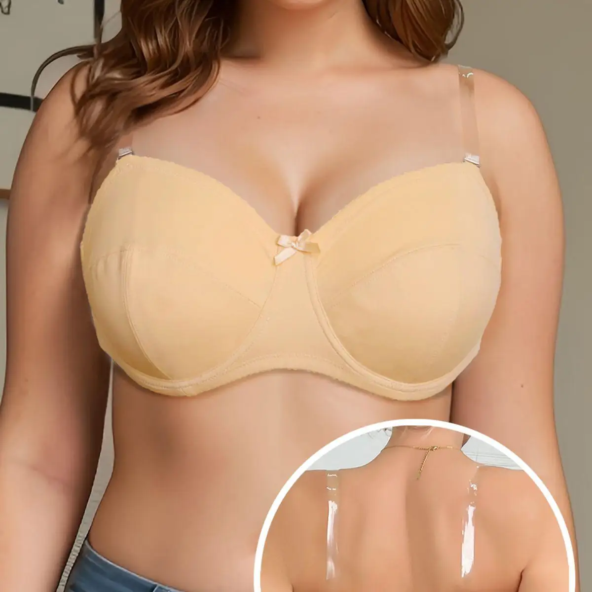 PLUSGALPRET Plain Simple Strapless Unlined Bra with Wire Backless Invisible Bra Plus Size 38C 38D 40C 40D 42C 42D 44C 44D-044
PLUSGALPRET Plain Simple Strapless Unlined Bra with Wire Backless Invisible Bra Plus Size 38C 38D 40C 40D 42C 42D 44C 44D-044