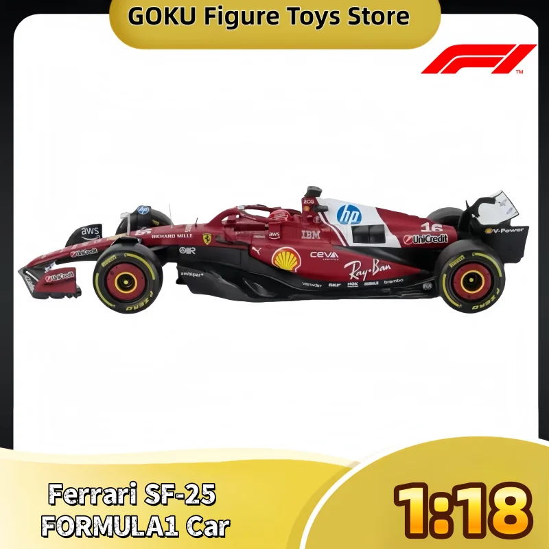 New Bburago 1:18 Ferrari SF-25 F1 16# Charles Leclerc 44# Lewis FORMULA1 Car Alloy Miniature Diecast Model Collection Toys Gifts
New Bburago 1:18 Ferrari SF-25 F1 16# Charles Leclerc 44# Lewis FORMULA1 Car Alloy Miniature Diecast Model Collection Toys Gifts