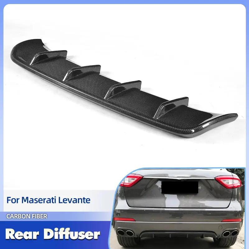 Car Rear Bumper Diffuser Lip Spoiler Carbon Fiber for Maserati Levante Sport 4-Door 2016-2019 Auto Rear Apron Lip Body Kit FRP
Car Rear Bumper Diffuser Lip Spoiler Carbon Fiber for Maserati Levante Sport 4-Door 2016-2019 Auto Rear Apron Lip Body Kit FRP