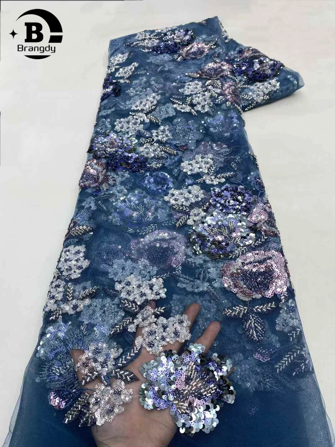 African Lace Fabric Sequins Tulle Embroidery Groom Nigerian Bridal 2025 High Quality French Tulle Lace Fabric For Wedding Dress
African Lace Fabric Sequins Tulle Embroidery Groom Nigerian Bridal 2025 High Quality French Tulle Lace Fabric For Wedding Dress
