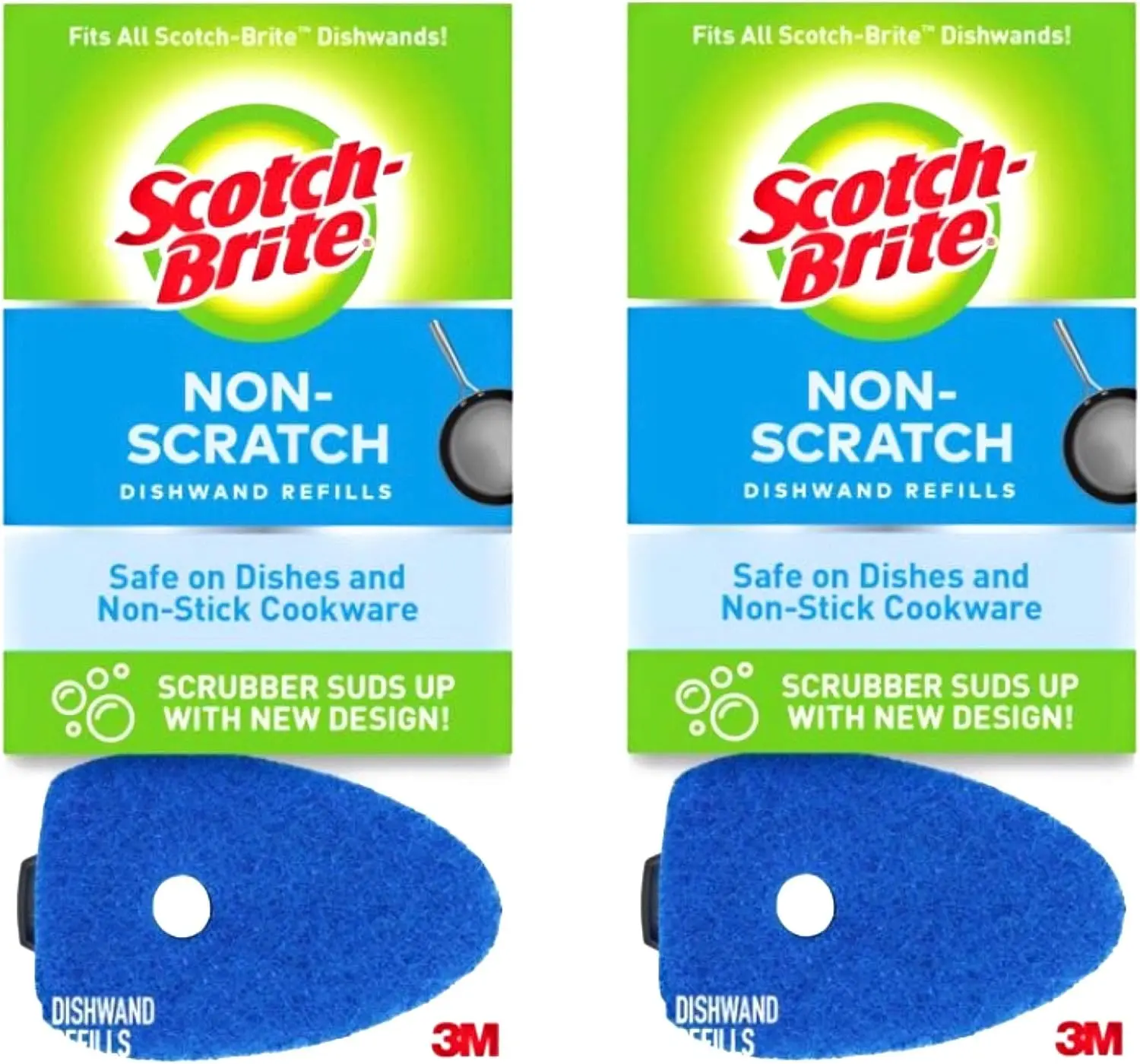 6-Pack Non-Scratch Dish Wand Refills for Non-Stick Cookware, Blue
6-Pack Non-Scratch Dish Wand Refills for Non-Stick Cookware, Blue