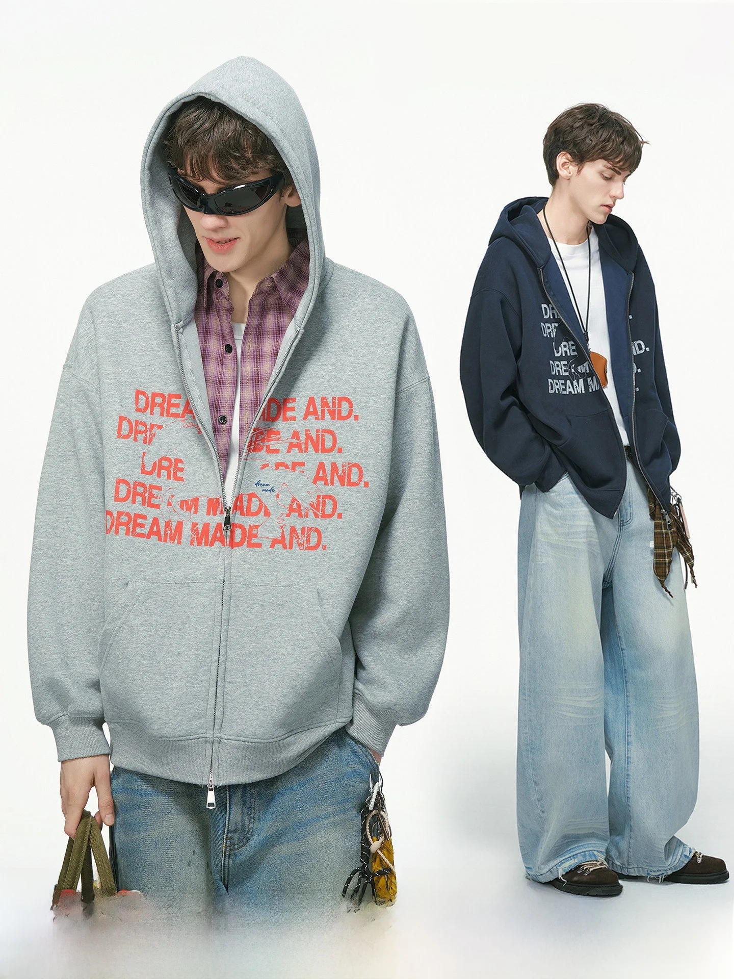 American Style Heavyweight Hooded Open Cardigan Sweatshirt Men's Casual Year Jacket Coat for Boys Spring Autumn
American Style Heavyweight Hooded Open Cardigan Sweatshirt Men's Casual Year Jacket Coat for Boys Spring Autumn