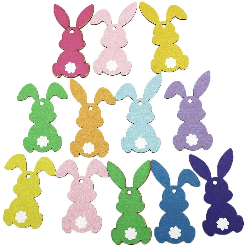 (12 pcs/pack) 41-80mm Easter bunny wooden pendant creative home design banner hanging piece wall sticker celebrating Easter
(12 pcs/pack) 41-80mm Easter bunny wooden pendant creative home design banner hanging piece wall sticker celebrating Easter