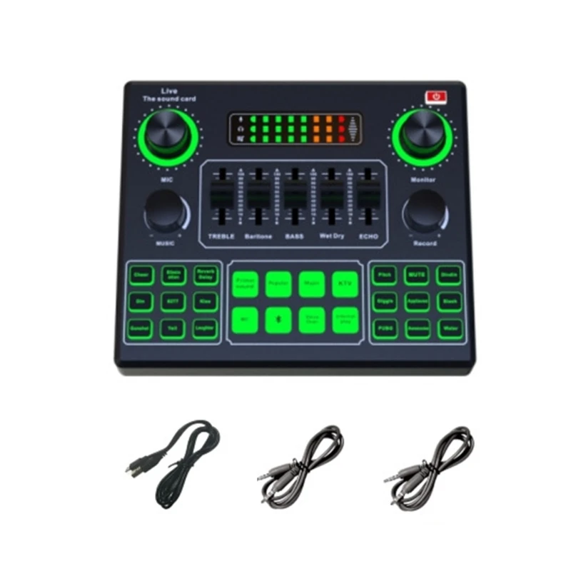 V9SJ Live Sound Card Voice Changer with 12 Scene and Electronic Effects Mixer 448F
V9SJ Live Sound Card Voice Changer with 12 Scene and Electronic Effects Mixer 448F