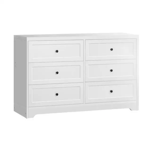 xx-Modern Oak White 6 Drawers Chest Cabinet Bedroom Dresser Wooden Living Room Cabinet Chest of Drawers*
xx-Modern Oak White 6 Drawers Chest Cabinet Bedroom Dresser Wooden Living Room Cabinet Chest of Drawers*