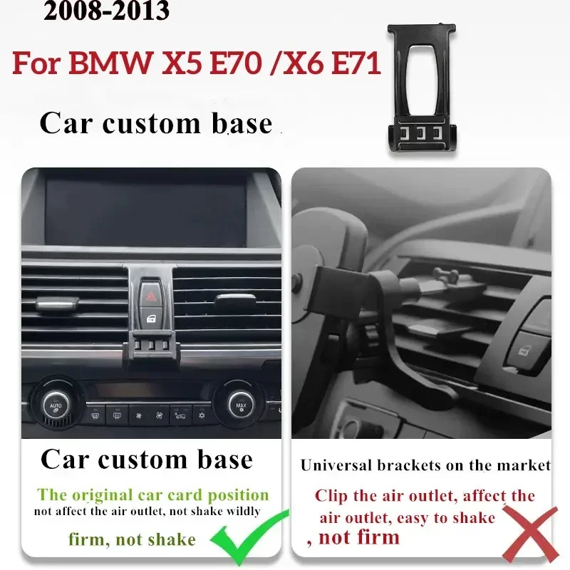 2008-2013 For BMW X5 E70 X6 E71 Mobile Phone Holder Wireless Charger Car Cell Phones Mount Navigation Bracket GPS Support
2008-2013 For BMW X5 E70 X6 E71 Mobile Phone Holder Wireless Charger Car Cell Phones Mount Navigation Bracket GPS Support